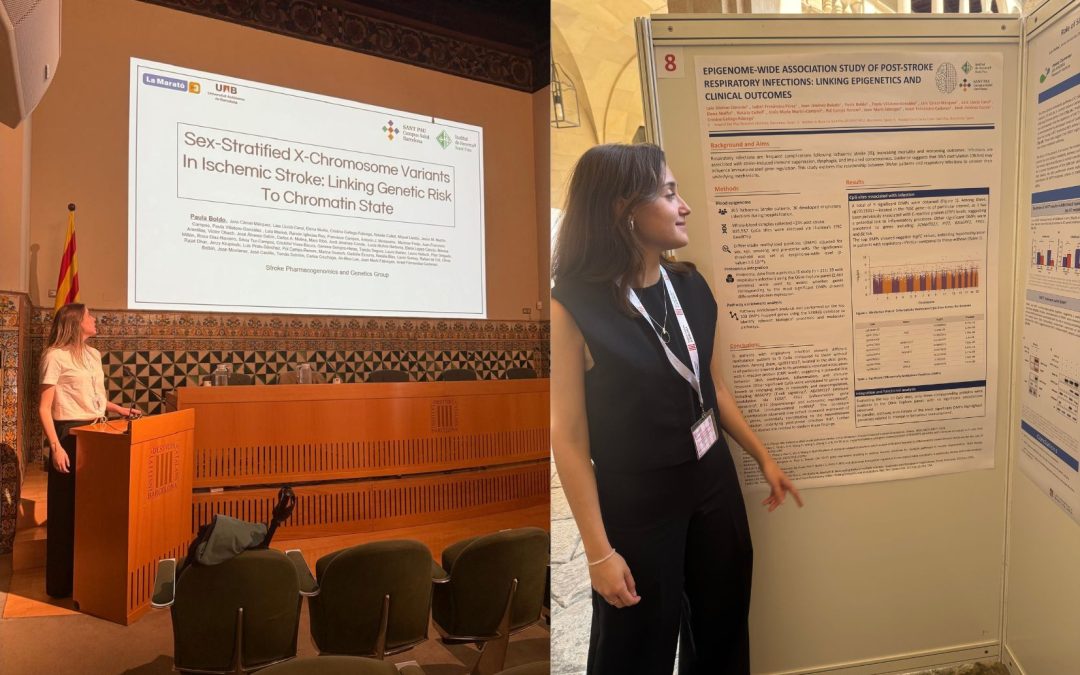 PhD Students Paula Boldo and Laia Mariné present their research at the XV Chromatin and Epigenetics Symposium
